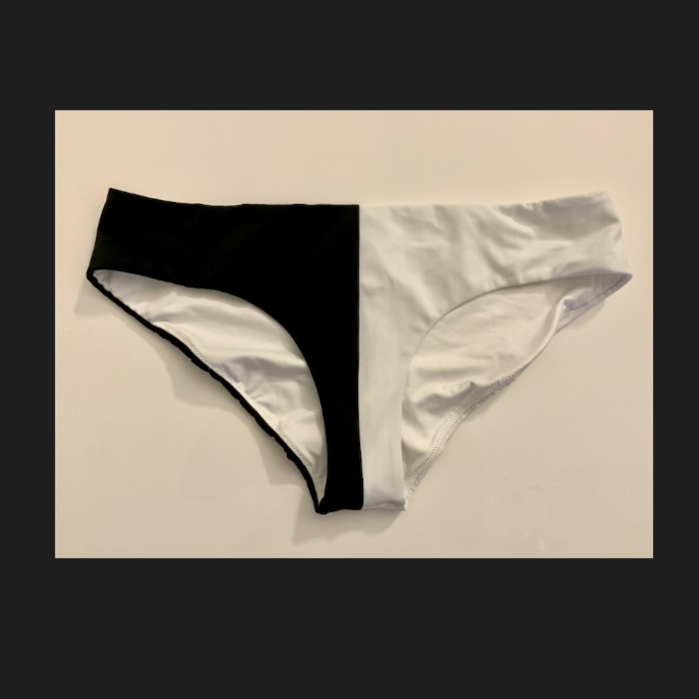 Victoria’s Secret Swim Black and White bottom.